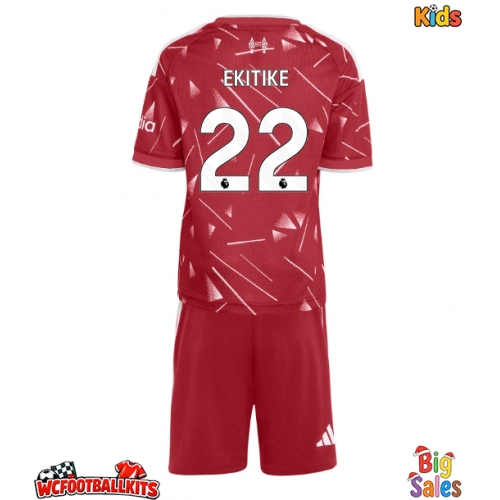 Liverpool Hugo Ekitike #22 Replica Home Stadium Kit for Kids 2026-27 Short Sleeve (+ pants)